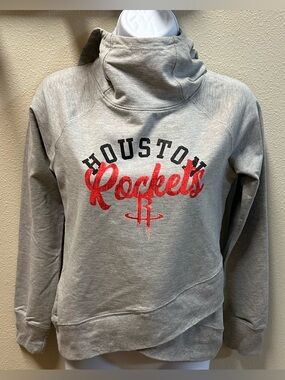 Outerstuff NBA Youth Girls Houston Rockets The Bridge Funnel Neck Hoodie NWT